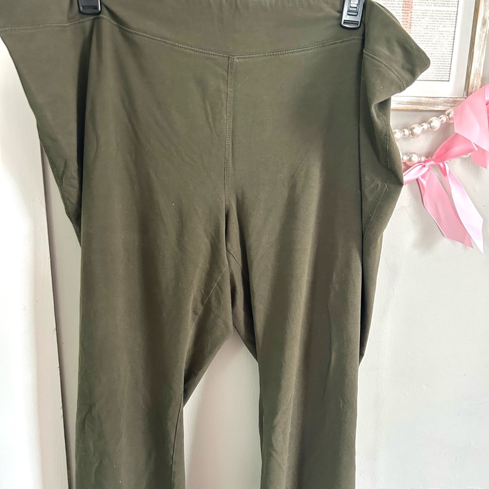 Green Workout Style Cozy Pants Size 3XP